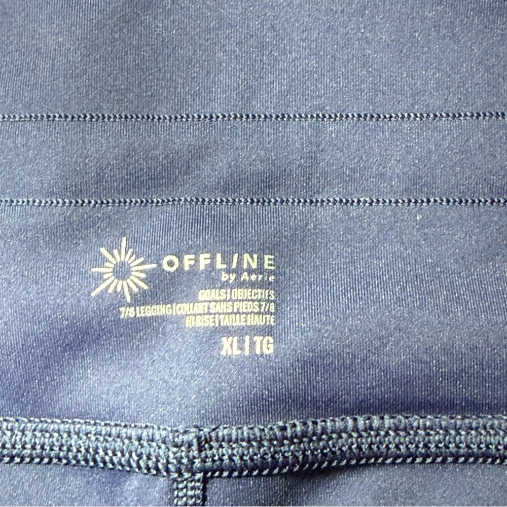 OFFLINE by Aerie Goals Colorblock 7/8 High-Rise Leggings XL - Picture 4 of 5